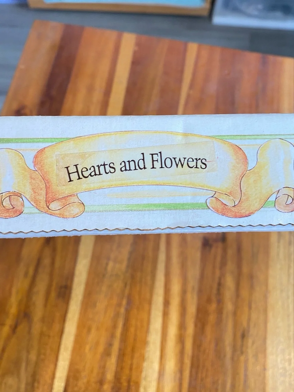 Vintage Brown Bag Cookie Art ceramic shortbread pan ...Hearts and Flowers NEW